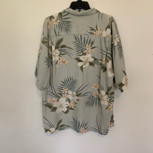 Men’s Tommy Bahama Silk Hawaiian Floral Button Down Shirt XL - Picture 10 of 12